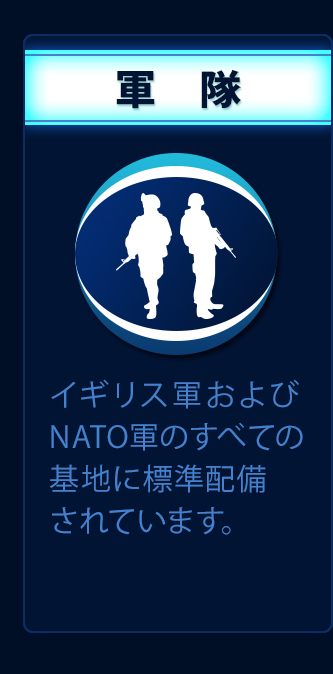 �R���Z�v�g2���[�C���O�G���S���[�^�[�̓C�M���X�R�����NATO�R�̂��ׂĂ̊�n�ɕW���z������Ă��܂��B